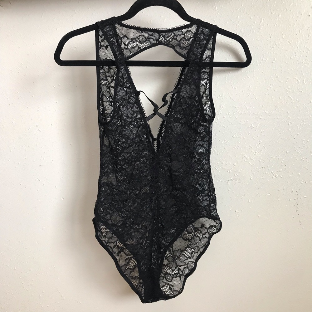 Black Lacey Lingerie Teddy